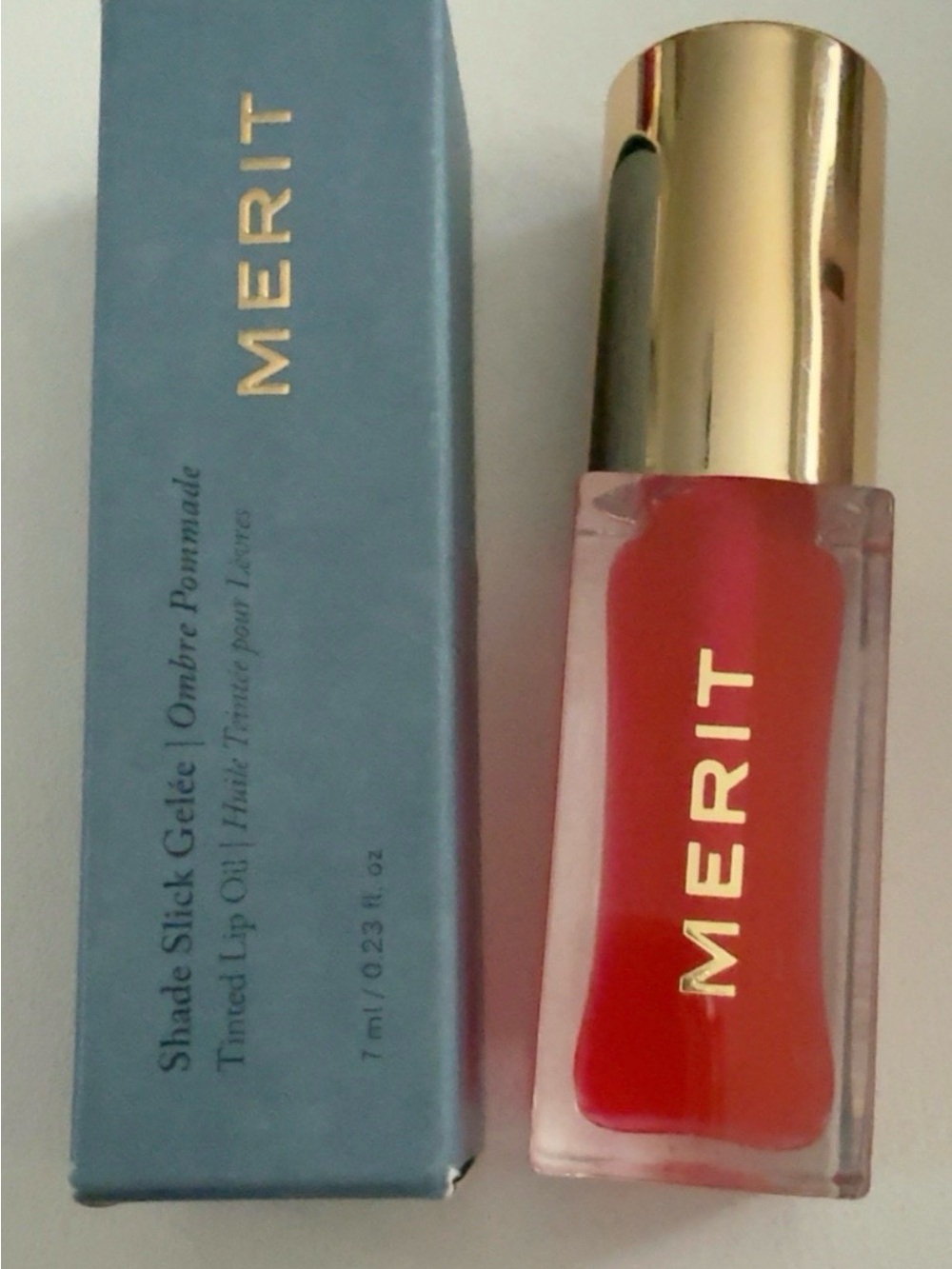 MERIT Shade Slick Gelée Tinted Lip Oil – Les Deux, Full Size